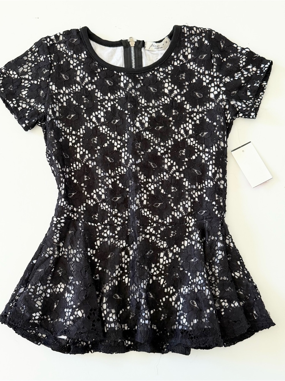 Black Peplum Top